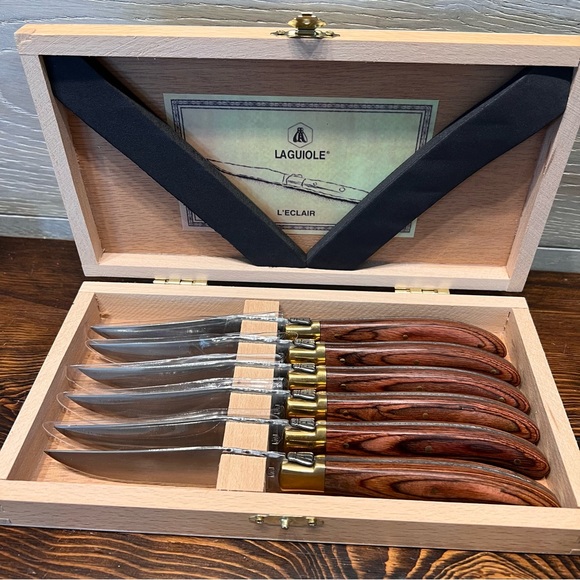 Laguiole Kitchen Laguiole Kitchen Leclair 44 6pc Steak Knives